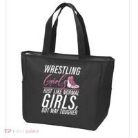 Wrestling Just Like Normal But Way Tougher Gift Tote Bag thumb 3