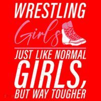 Wrestling Just Like Normal But Way Tougher Gift Santa Hat thumb 1