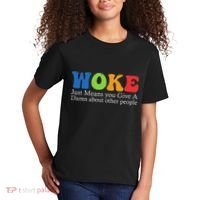 Woke Just Means You Give A Damn About Other People Kids T-Shirt thumb 2