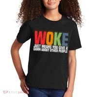 Woke Just Means You Give A Damn About Other People Kids T-Shirt thumb 2