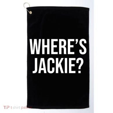Where's Jackie Meme Golf Towel