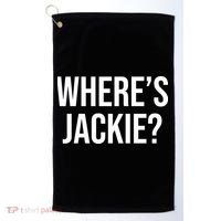 Where's Jackie Meme Golf Towel thumb 0