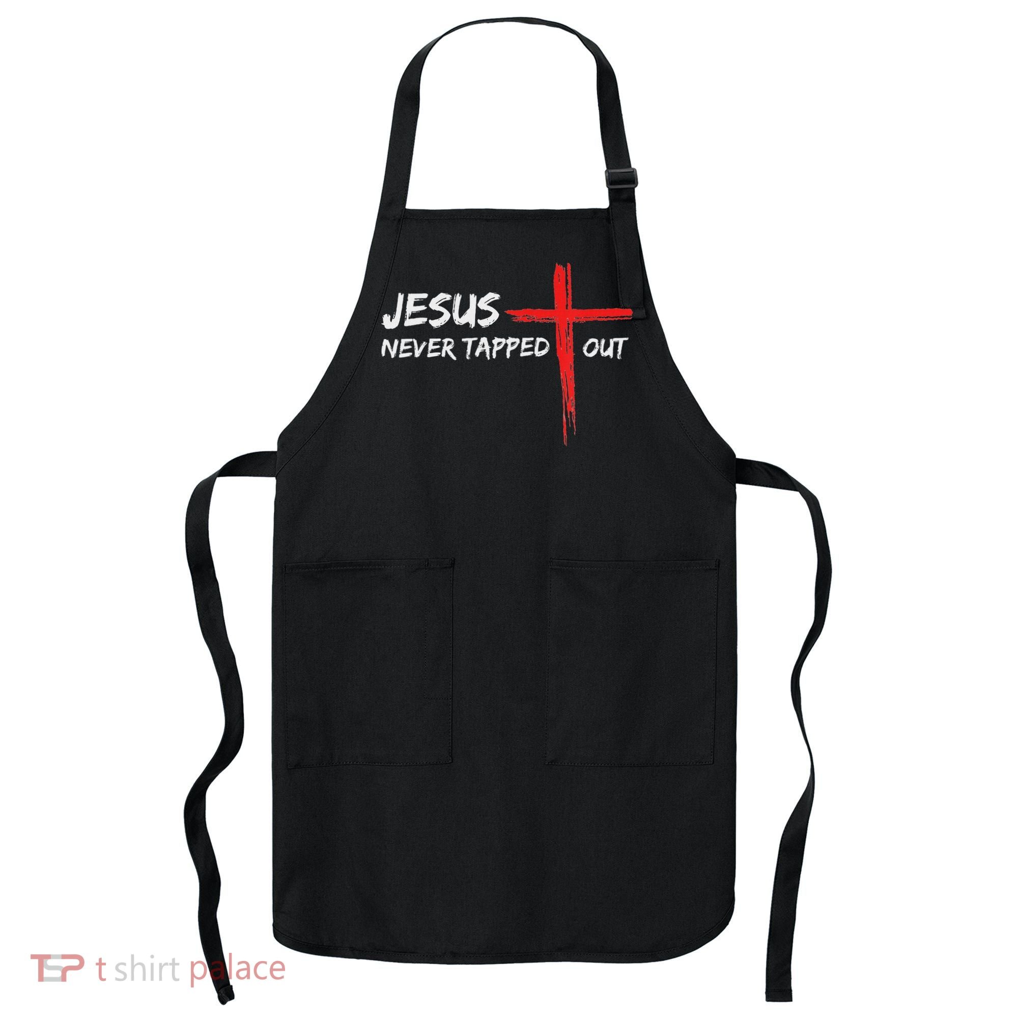 Wrestling Jesus Never Tapped Out Christian Wrestle Apron