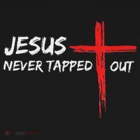Wrestling Jesus Never Tapped Out Christian Wrestle Apron thumb 3
