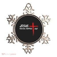 Wrestling Jesus Never Tapped Out Christian Wrestle Ornament thumb 0