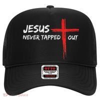 Wrestling Jesus Never Tapped Out Christian Wrestle Hat thumb 0