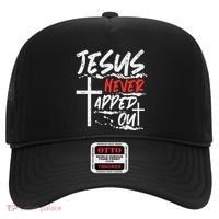 Wrestling Jesus Never Tapped Out Christian Wrestle Hat thumb 0