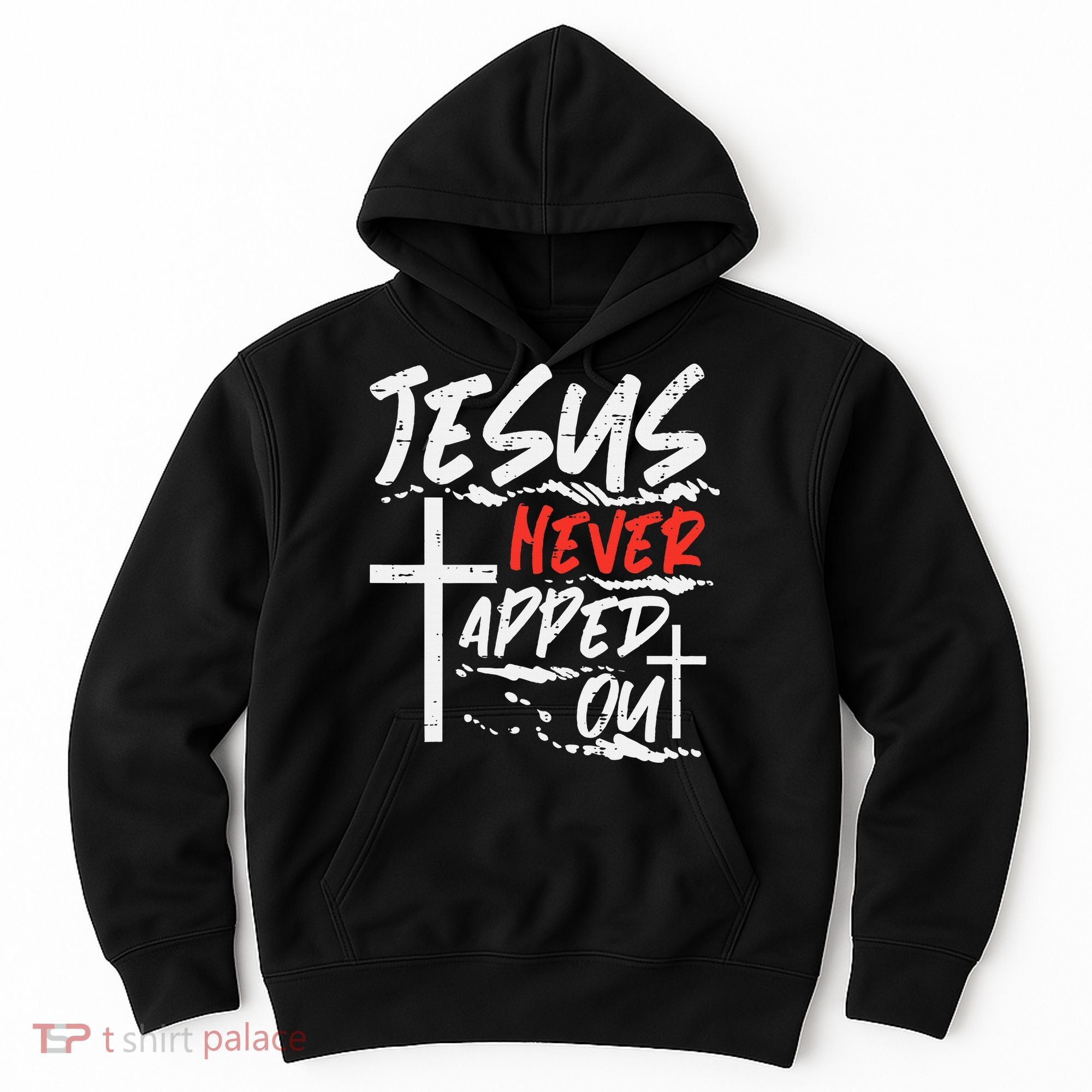 Wrestling Jesus Never Tapped Out Christian Wrestle Hoodie