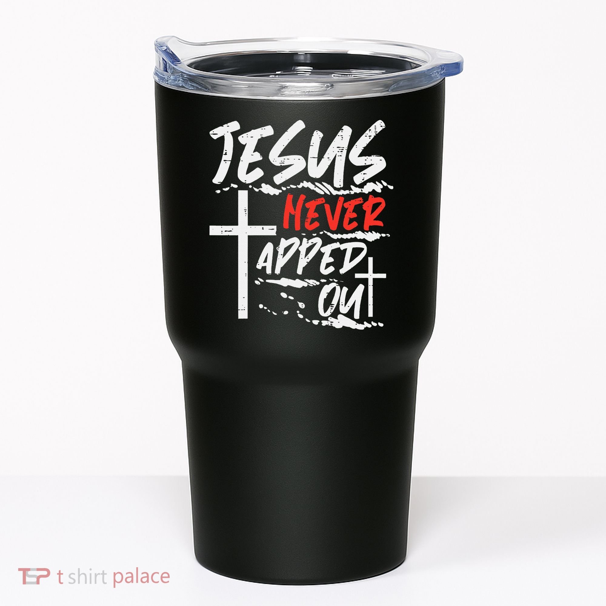 Wrestling Jesus Never Tapped Out Christian Wrestle Tumbler