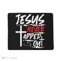 Wrestling Jesus Never Tapped Out Christian Wrestle Mousepad thumb 0