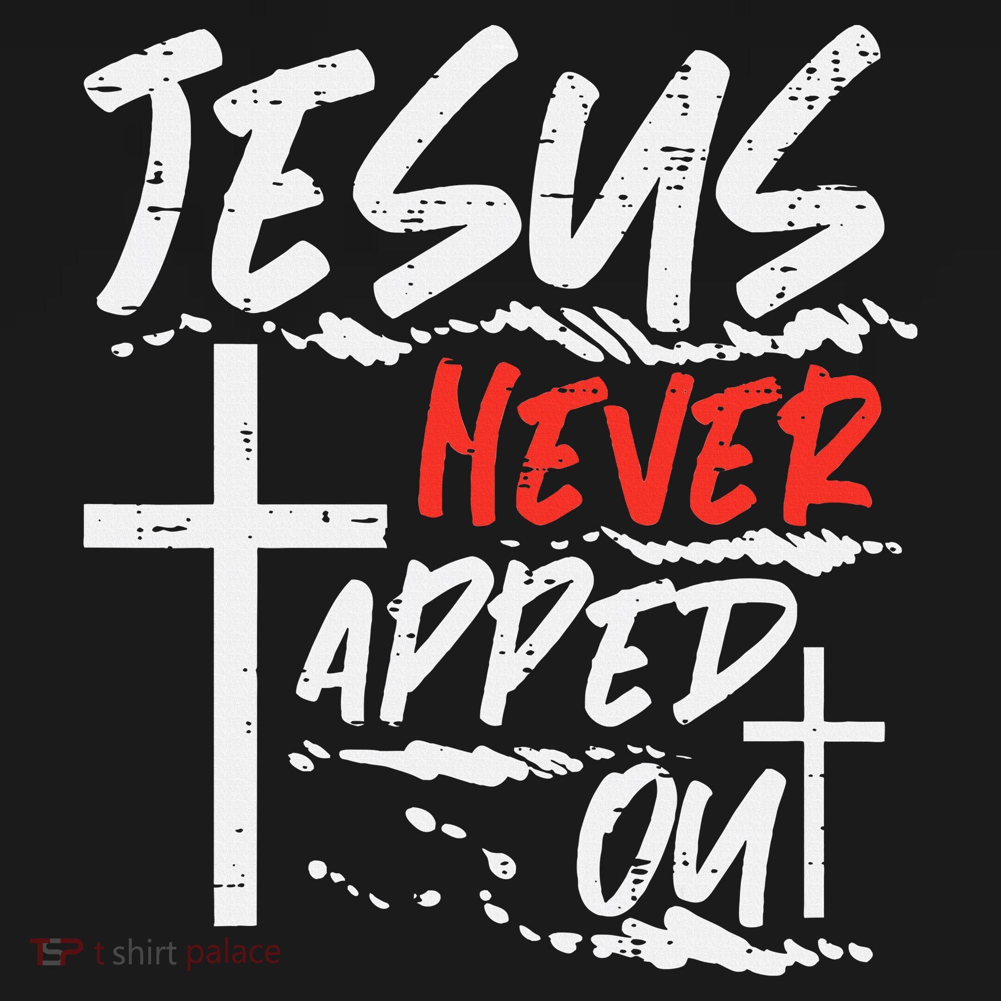 Wrestling Jesus Never Tapped Out Christian Wrestle Ornament