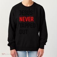 Wrestling Jesus Never Tapped Out Christian Wrestle Women's Sweatshirt thumb 0