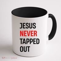 Wrestling Jesus Never Tapped Out Christian Wrestle Coffee Mug thumb 1