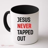 Wrestling Jesus Never Tapped Out Christian Wrestle Coffee Mug thumb 0
