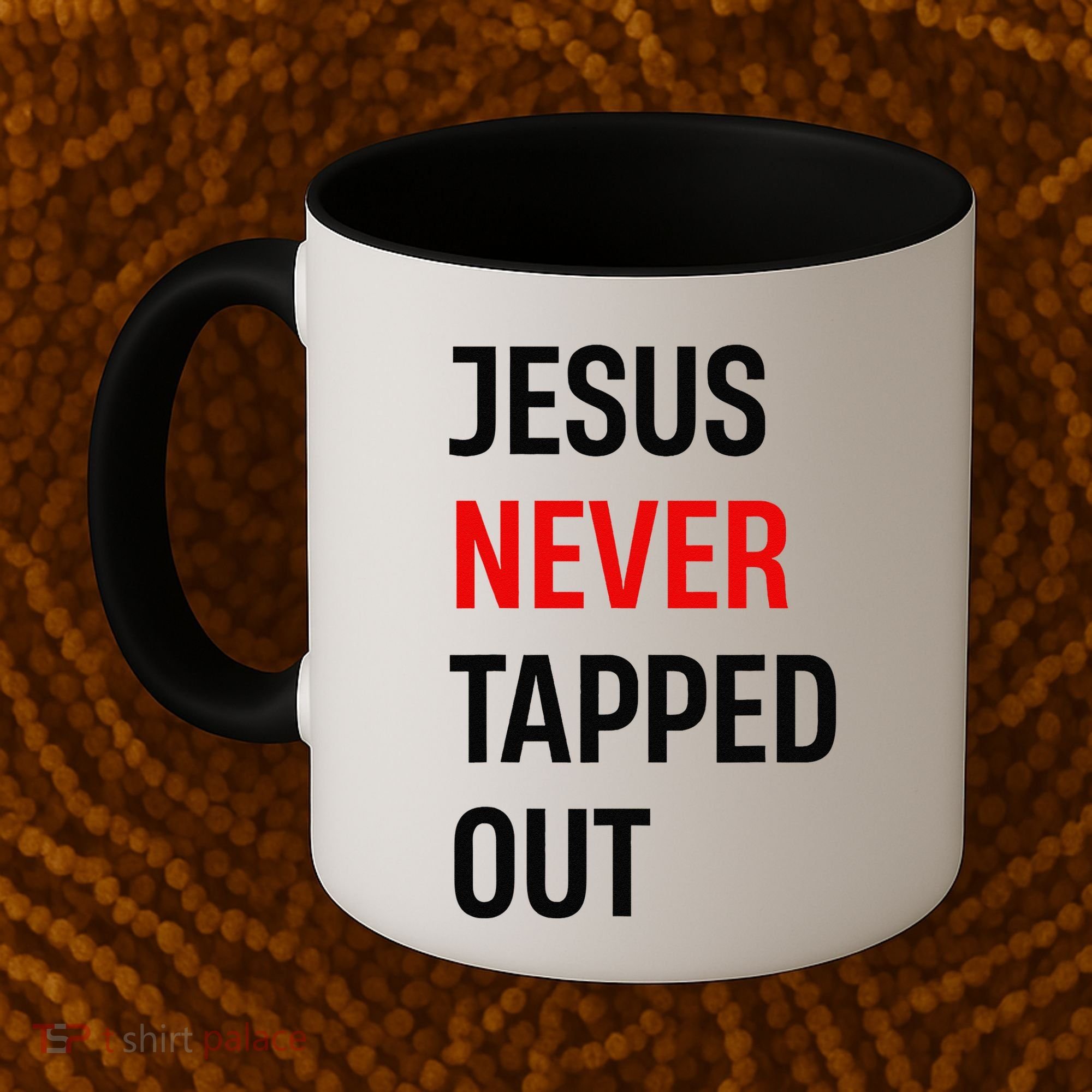 Wrestling Jesus Never Tapped Out Christian Wrestle Coffee Mug