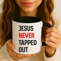 Wrestling Jesus Never Tapped Out Christian Wrestle Coffee Mug thumb 3