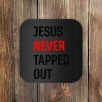 Wrestling Jesus Never Tapped Out Christian Wrestle Coaster thumb 0