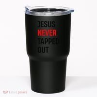 Wrestling Jesus Never Tapped Out Christian Wrestle Tumbler thumb 0