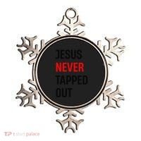 Wrestling Jesus Never Tapped Out Christian Wrestle Ornament thumb 0