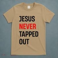 Wrestling Jesus Never Tapped Out Christian Wrestle T-Shirt thumb 5
