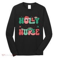Wolly Jolly Nurse Holiday Graphic Long Sleeve Shirt thumb 0