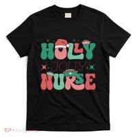 Wolly Jolly Nurse Holiday Graphic T-Shirt thumb 0