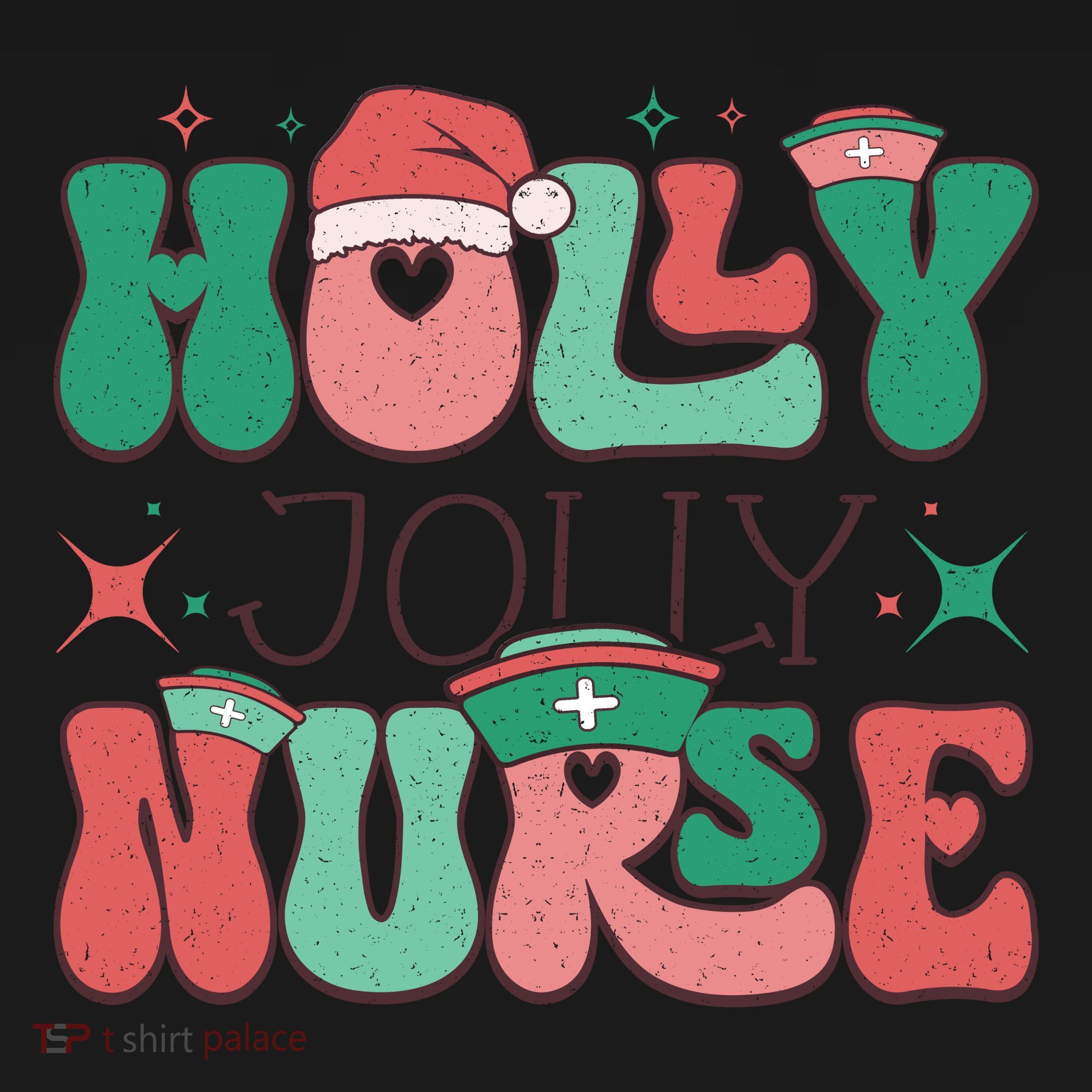 Wolly Jolly Nurse Holiday Graphic Women's Tank Top