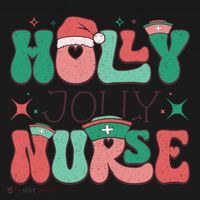 Wolly Jolly Nurse Holiday Graphic Baby Bodysuit thumb 2