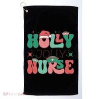 Wolly Jolly Nurse Holiday Graphic Golf Towel thumb 0