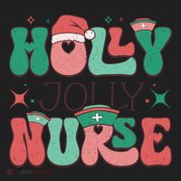 Wolly Jolly Nurse Holiday Graphic Golf Towel thumb 3