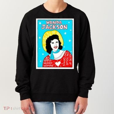 Wanda Jackson Rockabilly Folk Art Women's Sweatshirt