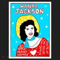 Wanda Jackson Rockabilly Folk Art Women's Sweatshirt thumb 2