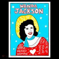 Wanda Jackson Rockabilly Folk Art Women's Hoodie thumb 2
