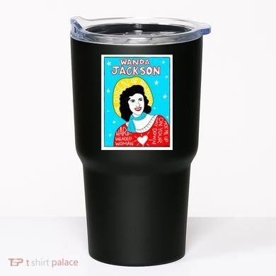 Wanda Jackson Rockabilly Folk Art Tumbler