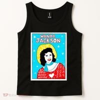 Wanda Jackson Rockabilly Folk Art Tank Top thumb 2