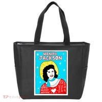 Wanda Jackson Rockabilly Folk Art Tote Bag thumb 0