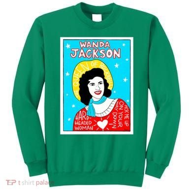 Wanda Jackson Rockabilly Folk Art Sweatshirt
