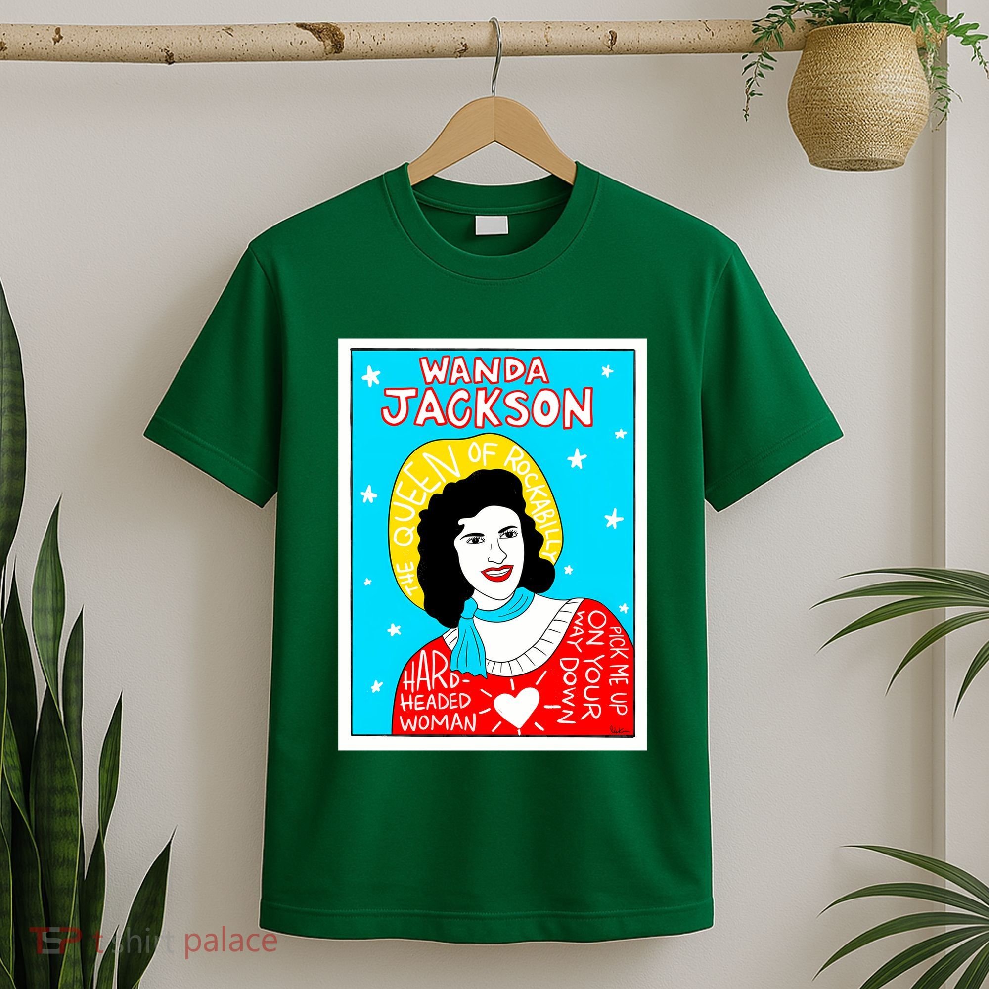 Wanda Jackson Rockabilly Folk Art T-Shirt