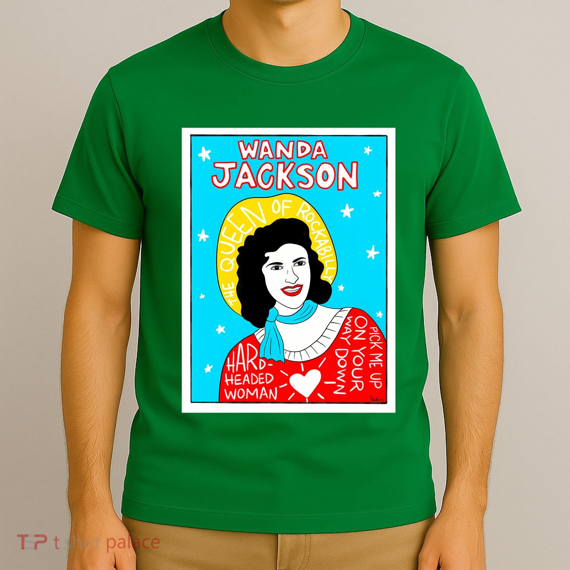 Wanda Jackson Rockabilly Folk Art T-Shirt