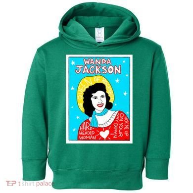 Wanda Jackson Rockabilly Folk Art Toddler Hoodie