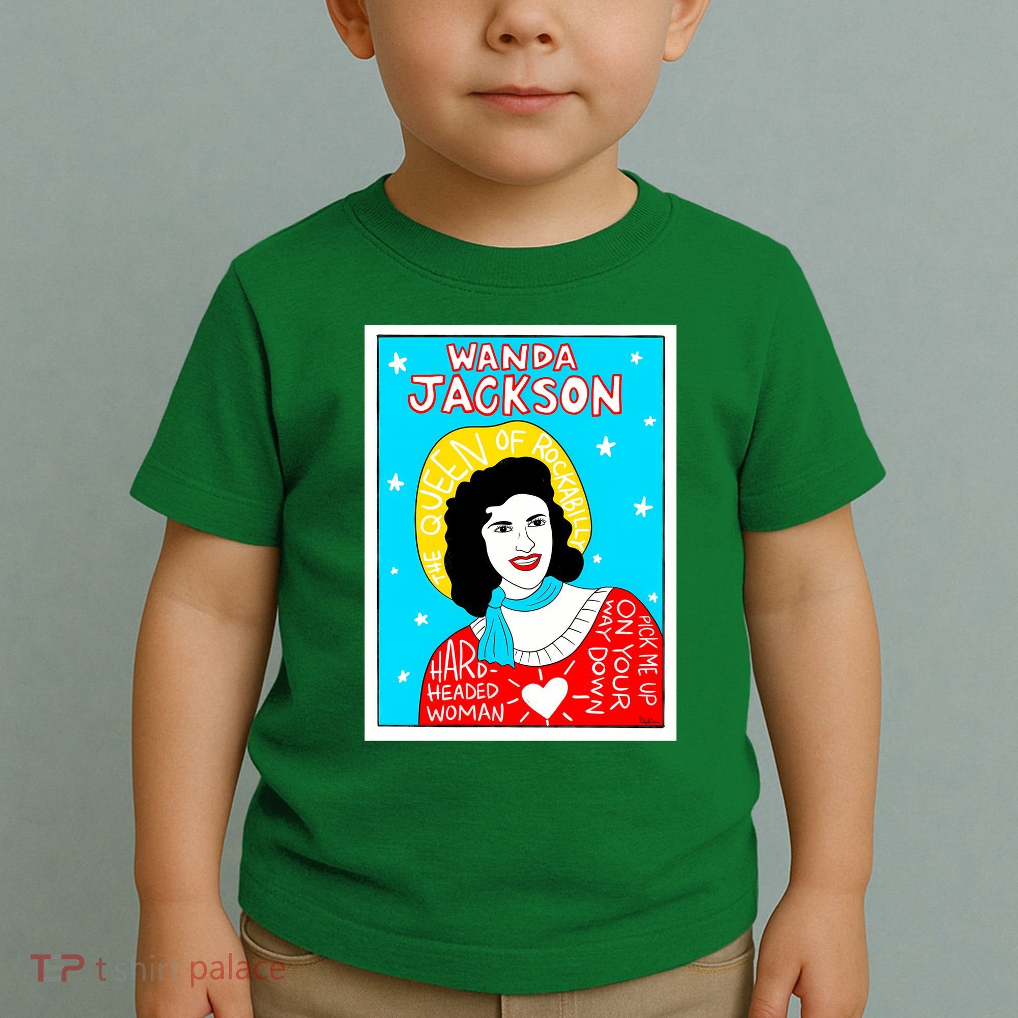Wanda Jackson Rockabilly Folk Art Toddler T-Shirt