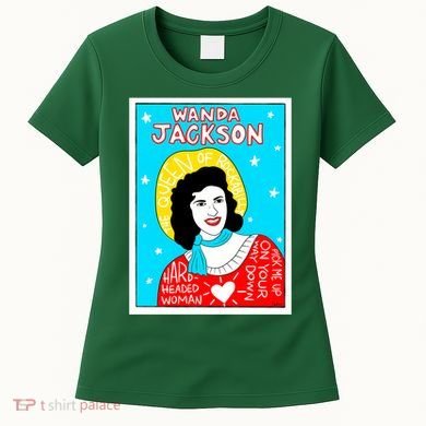 Wanda Jackson Rockabilly Folk Art Women's T-Shirt
