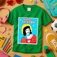 Wanda Jackson Rockabilly Folk Art Kids T-Shirt thumb 3