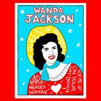 Wanda Jackson Rockabilly Folk Art Santa Hat thumb 1