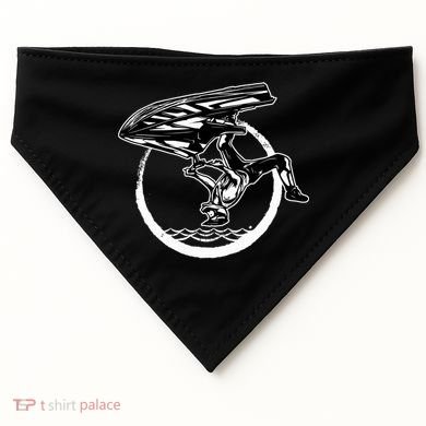 Water Jet Skier Back Flip Design Summer Gift Jet Ski Cool Gift USA-Made Doggie Bandana