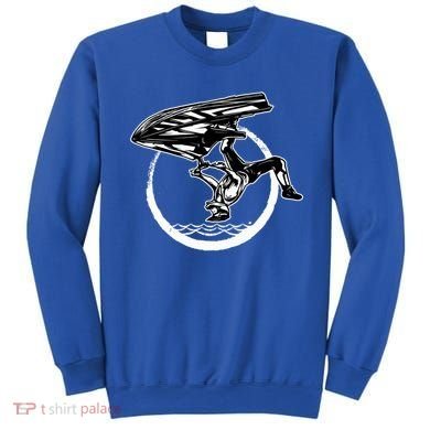 Water Jet Skier Back Flip Design Summer Gift Jet Ski Cool Gift Sweatshirt