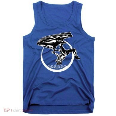 Water Jet Skier Back Flip Design Summer Gift Jet Ski Cool Gift Tank Top