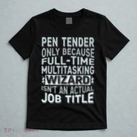 Wizard Job Title Quote Funny Pen Tender T-Shirt thumb 5