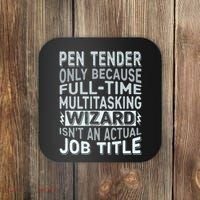 Wizard Job Title Quote Funny Pen Tender Coaster thumb 0