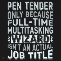 Wizard Job Title Quote Funny Pen Tender Mousepad thumb 1